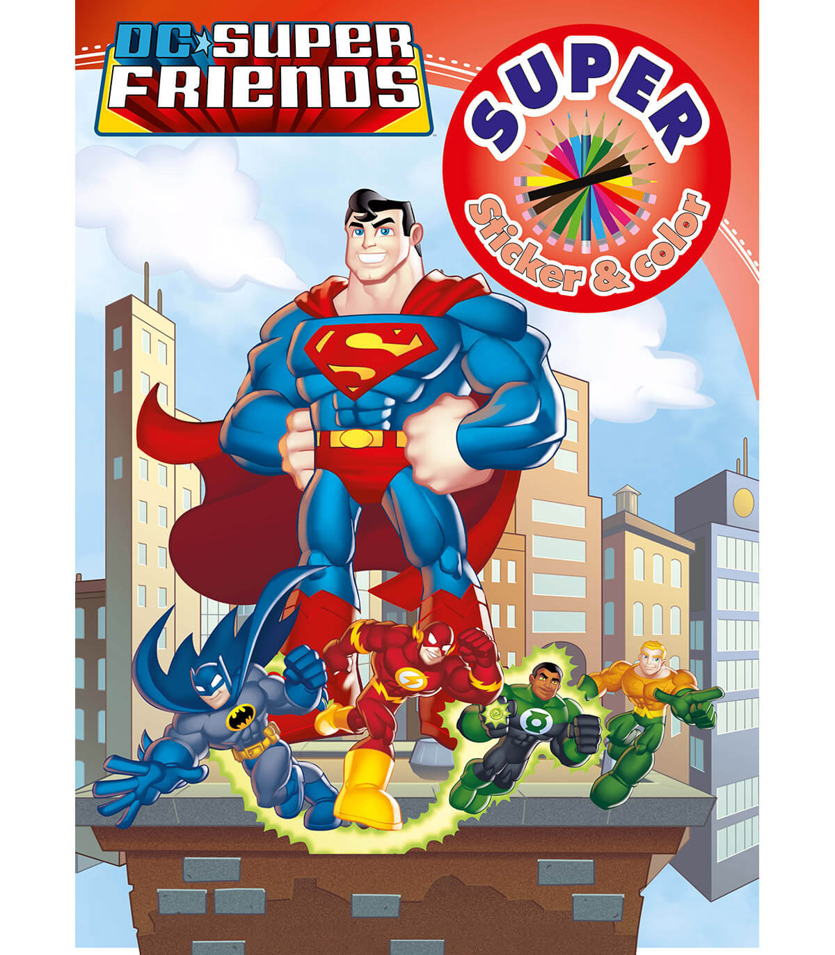 Βιβλίο Ζωγραφικής + Αυτοκόλλητα, DC Super Friends