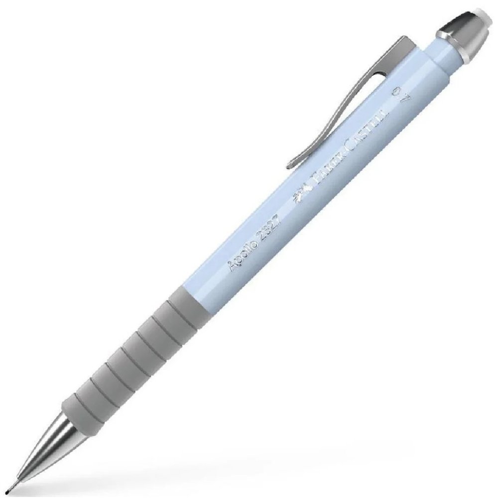 Faber Castell - Μηχανικό Μολύβι Apollo 0.7mm, Με Γόμα Sky Blue 232712