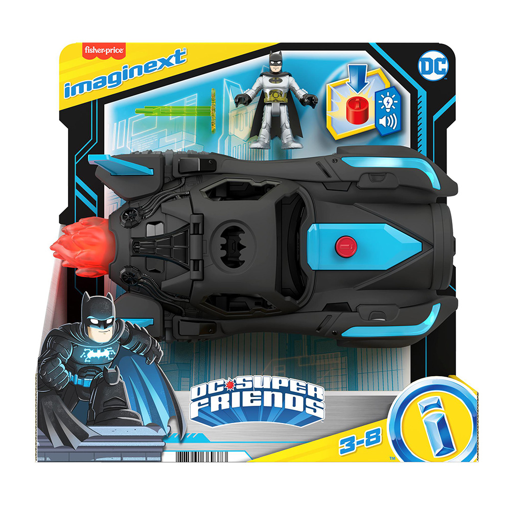 Fisher Price - Imaginext, DC Super Friends, Batmobile Με Φώτα Και Ήχους HGX96