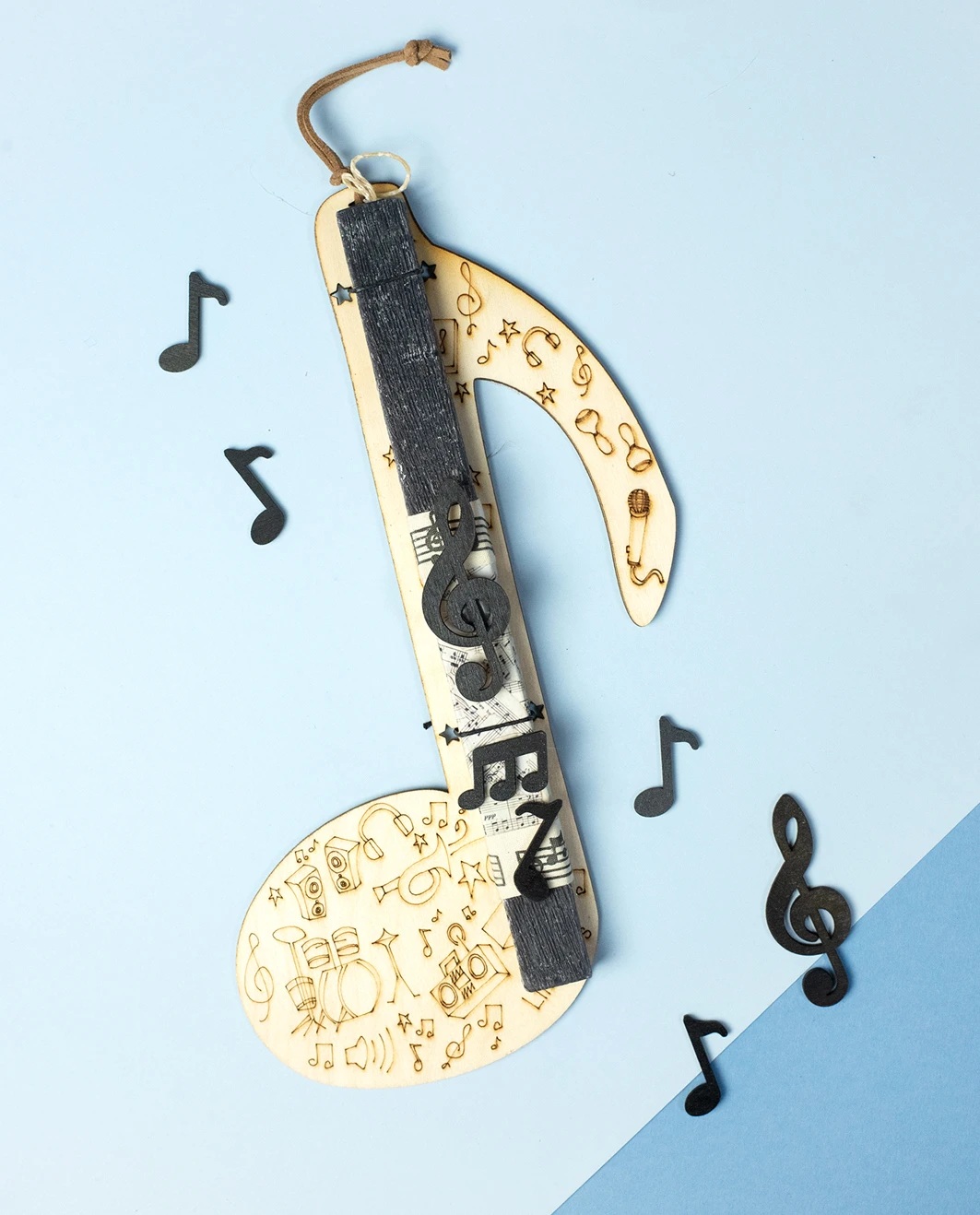 Life Likes - Λαμπάδα Νότα Μαύρη 2418