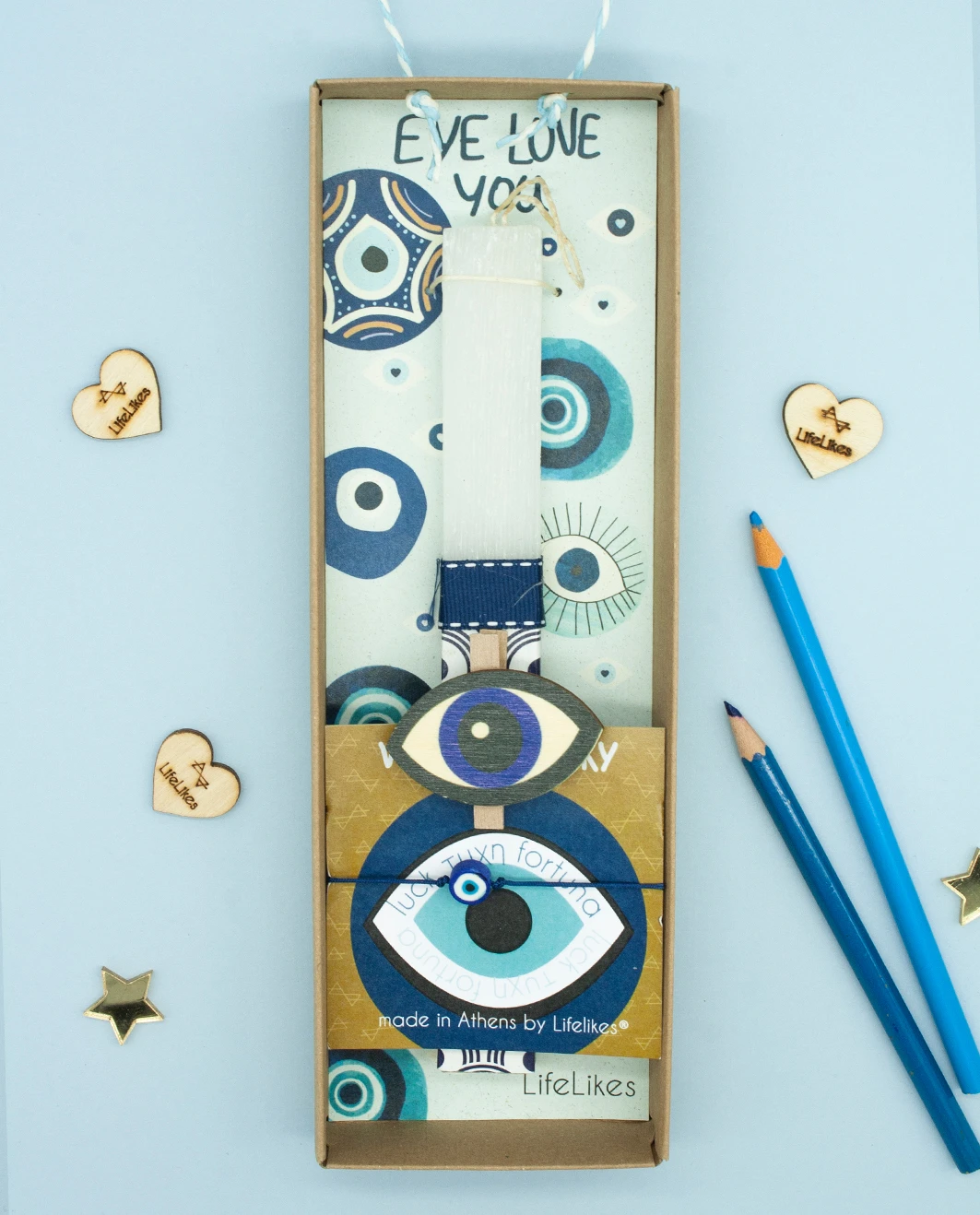 Life Likes - Λαμπάδα Μάτι Με Βραχιόλι 2432