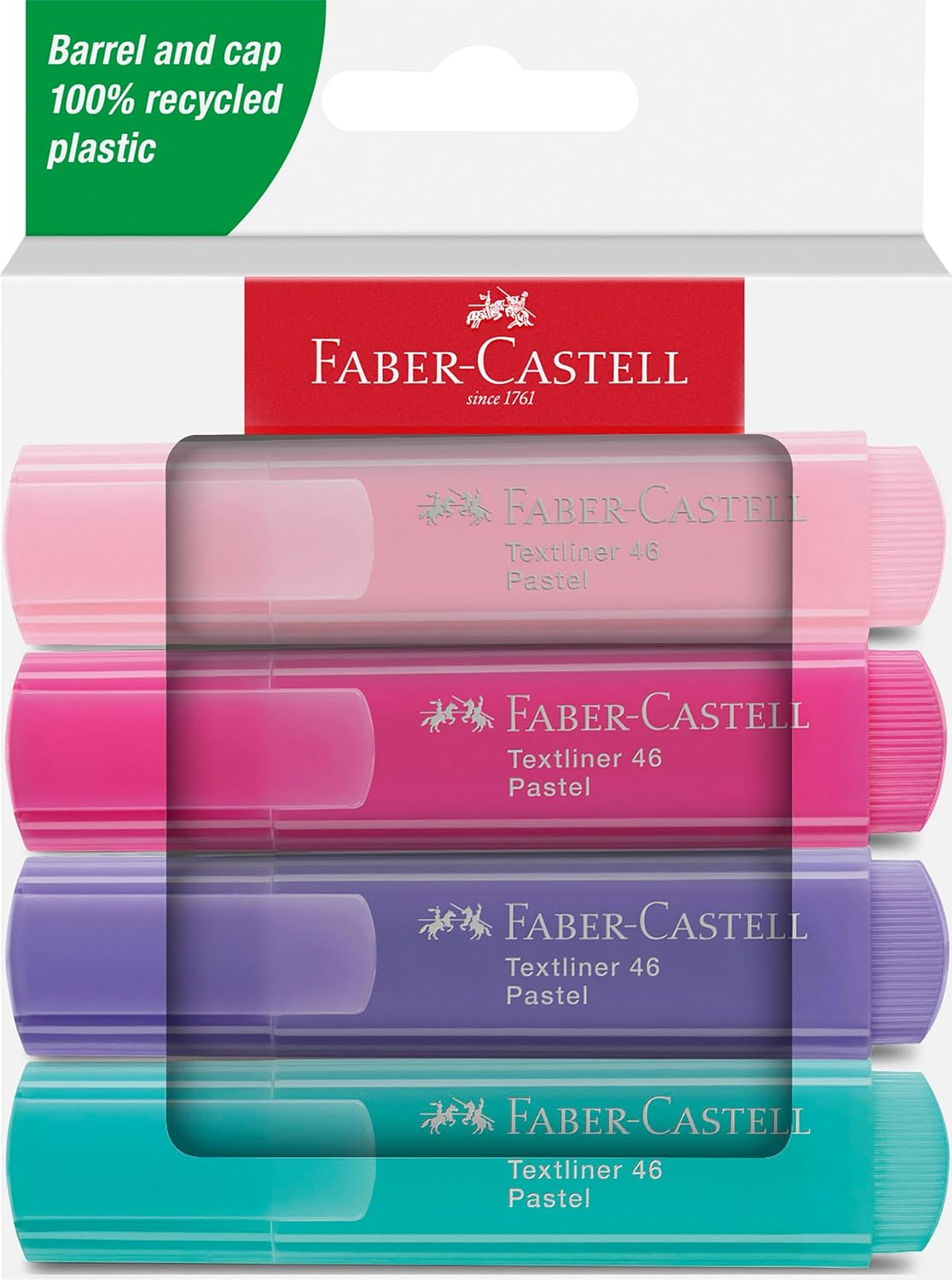 Faber Castell - Μαρκαδόρος Υπογράμμισης Textliner 1546 Pastel 4 Τμχ 254654 Faber Castell - Μαρκαδόρος Υπογράμμισης Textliner 1546 Pastel 4 Τμχ 254654