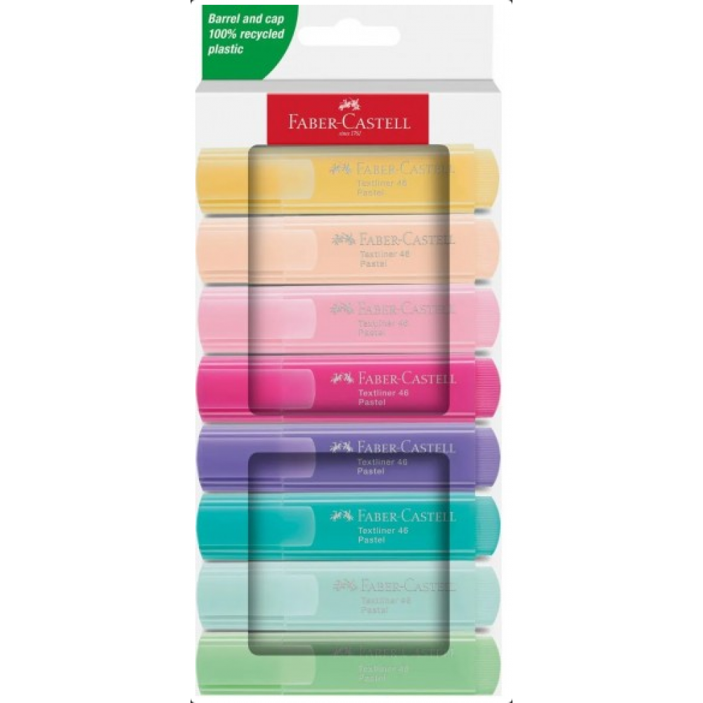 Faber Castell - Μαρκαδόροι Υπογράμμισης Pastel 8τμχ 254658