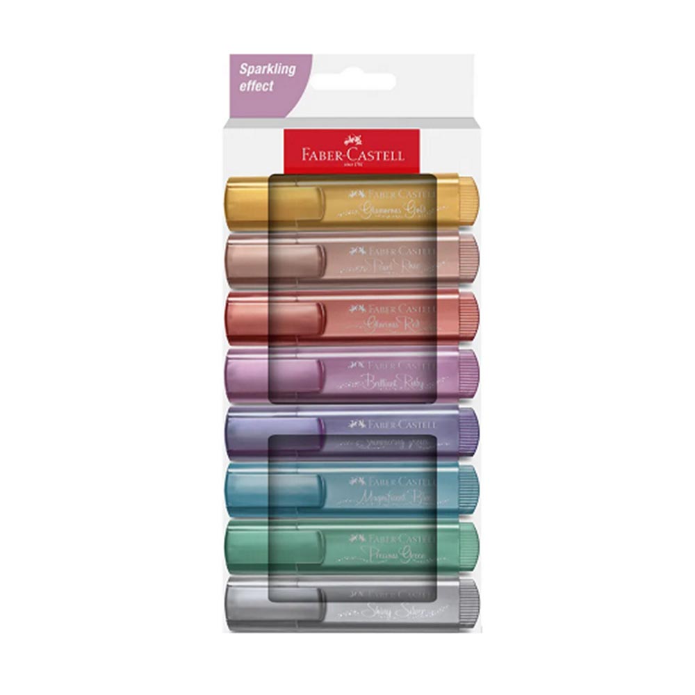Faber Castell - Μαρκαδόρος Υπογράμμισης Textliner 1546 Metalic 8 Τμχ 254678
