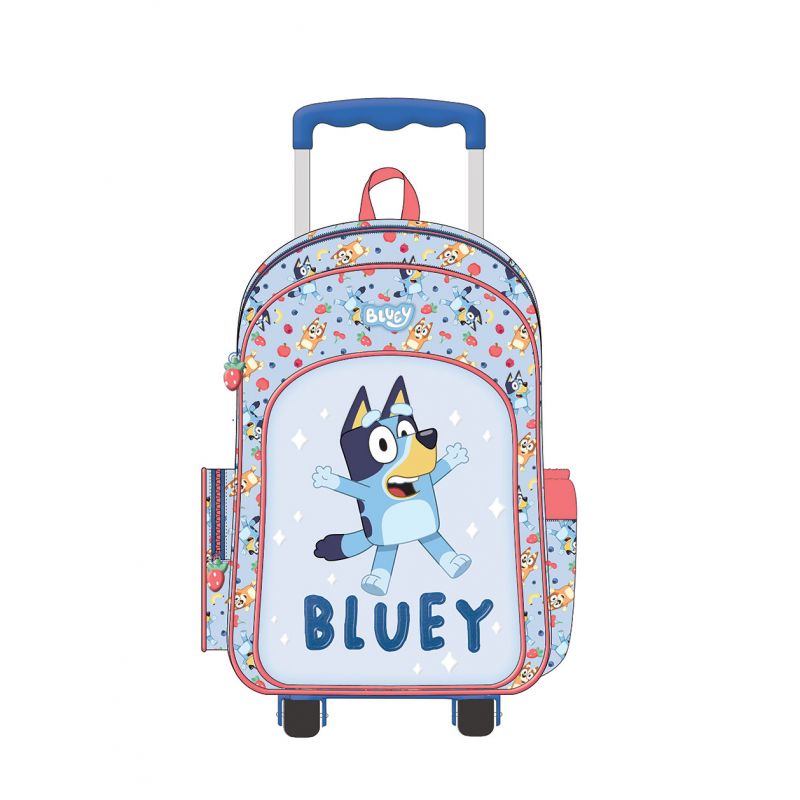 Graffiti – Τσάντα Τρόλεϊ Δημοτικού 2 Θήκες, Bluey, Blue 260251
