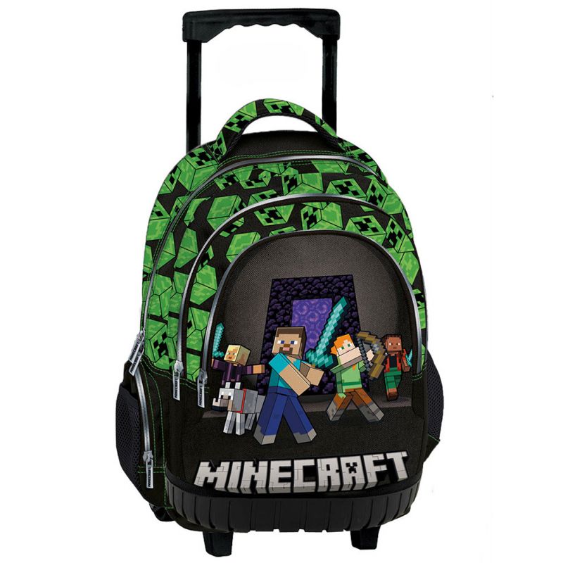 Graffiti – Τσάντα Τρόλεϊ Δημοτικού 3 Θήκες, Minecraft, Squad 268252
