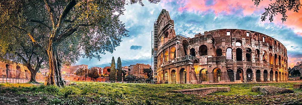 Trefl - Puzzle Panorama, Colosseum At Dawn 1000 Pcs 29030