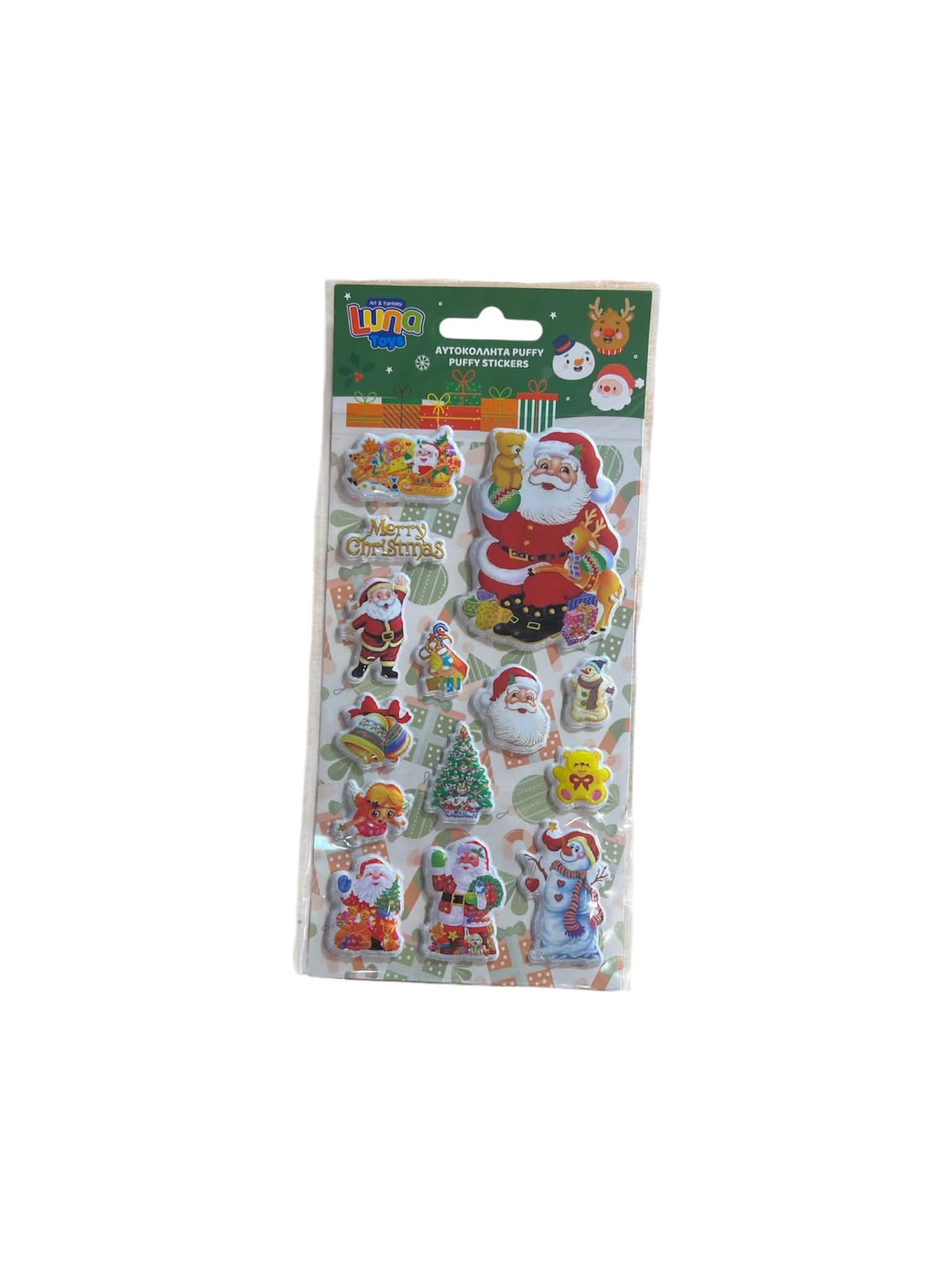 Luna - Αυτοκόλλητα Χριστουγεννιάτικα Puffy, Santa Claus 621136