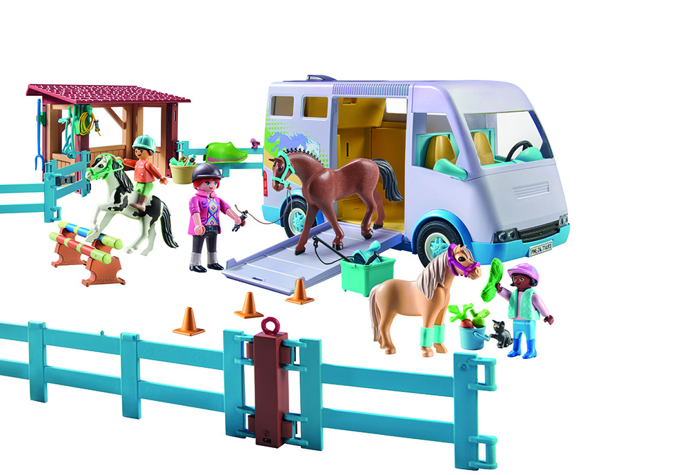 Playmobil Horses Of Waterfall - Μαθήματα Ιππασίας Με Όχημα Μεταφοράς Αλόγων 71493