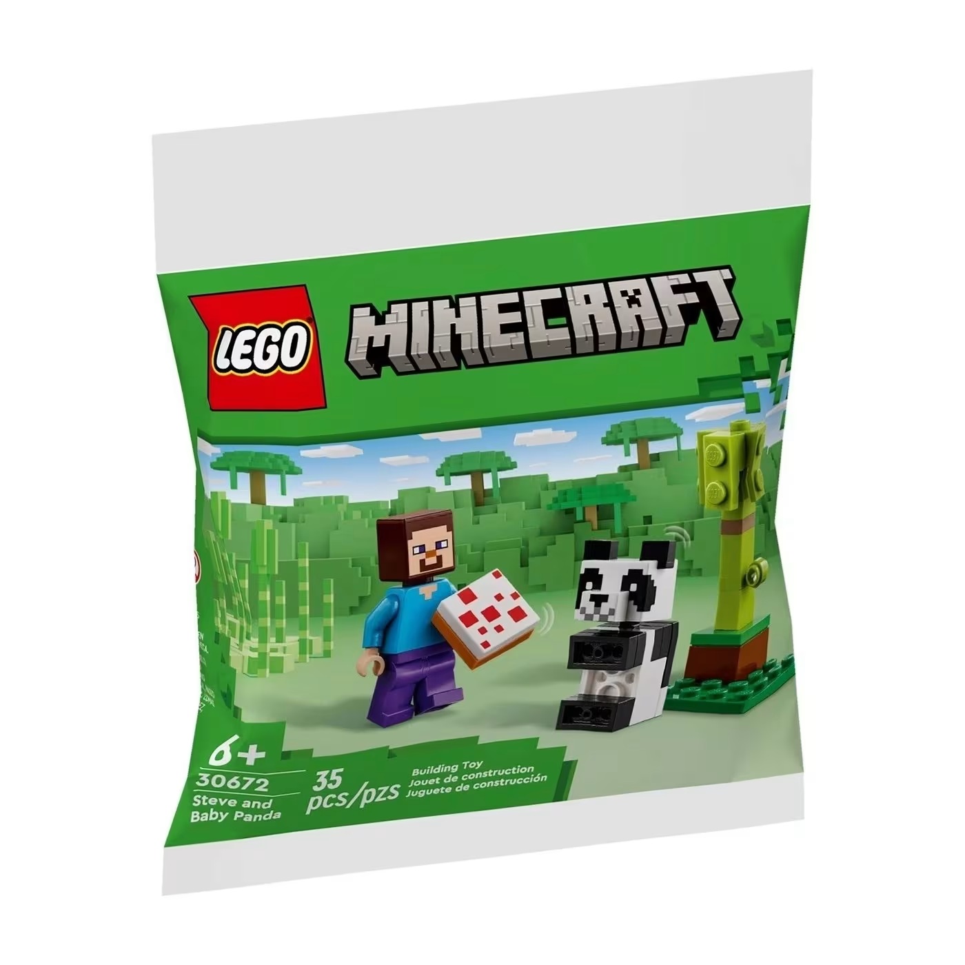 Lego Minecraft - Steve And Baby Panda 30672