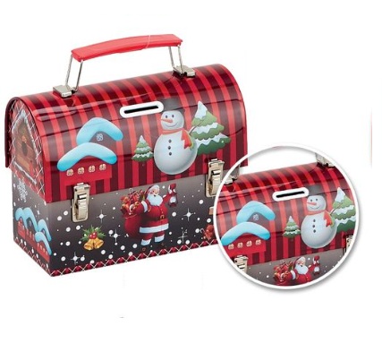 Νάκος ΑΒΕΕ - Μεταλλικό Κουτί Κουμπαράς Βαλιτσάκι, Άγιος Βασίλης & Χιονάνθρωπος 17x8.5x13εκ 3094133-2 Νάκος ΑΒΕΕ - Μεταλλικό Κουτί Κουμπαράς Βαλιτσάκι, Άγιος Βασίλης & Χιονάνθρωπος 17x8.5x13εκ 3094133-2