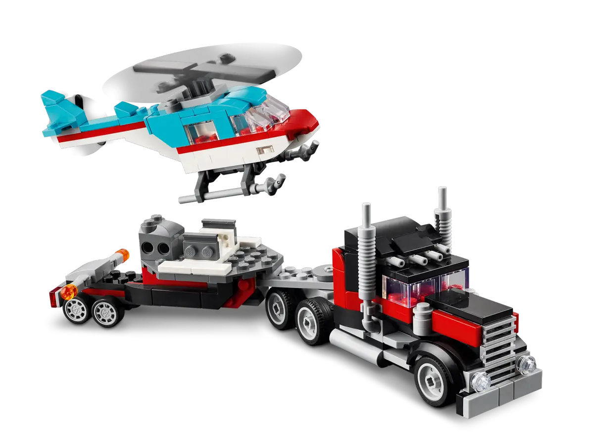 Lego Creator - Flatbed Truck With Helicopter 31146