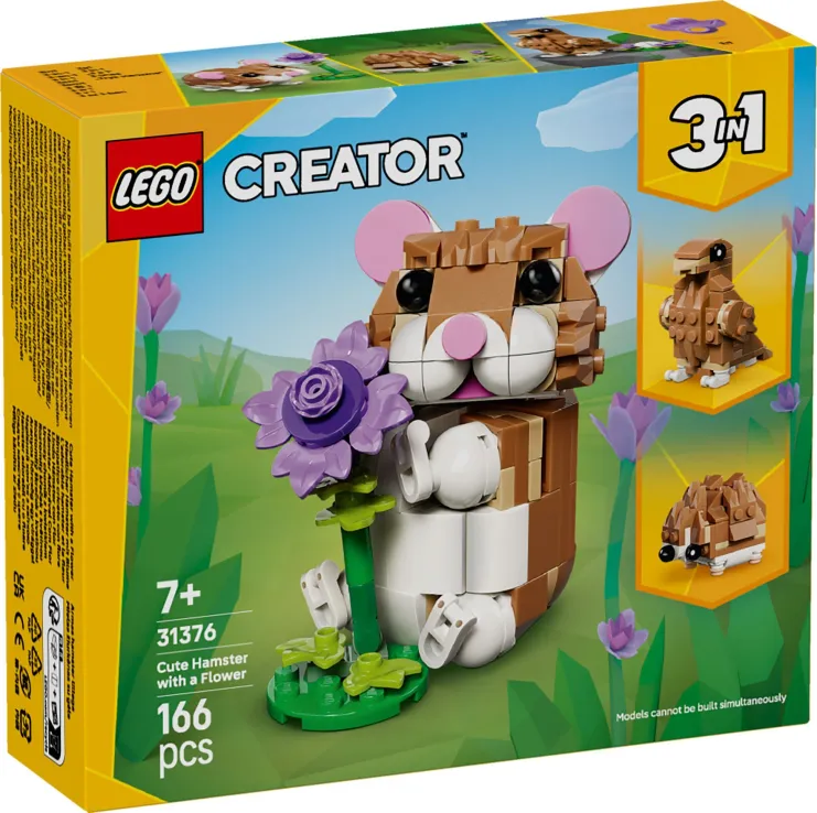 Lego Creator - Cute Hamster With A Flower 31376