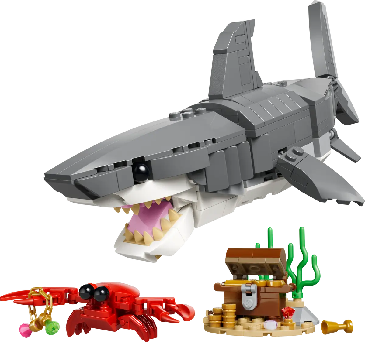 Lego Creator - Fierce Shark With A Treasure Chest 31381