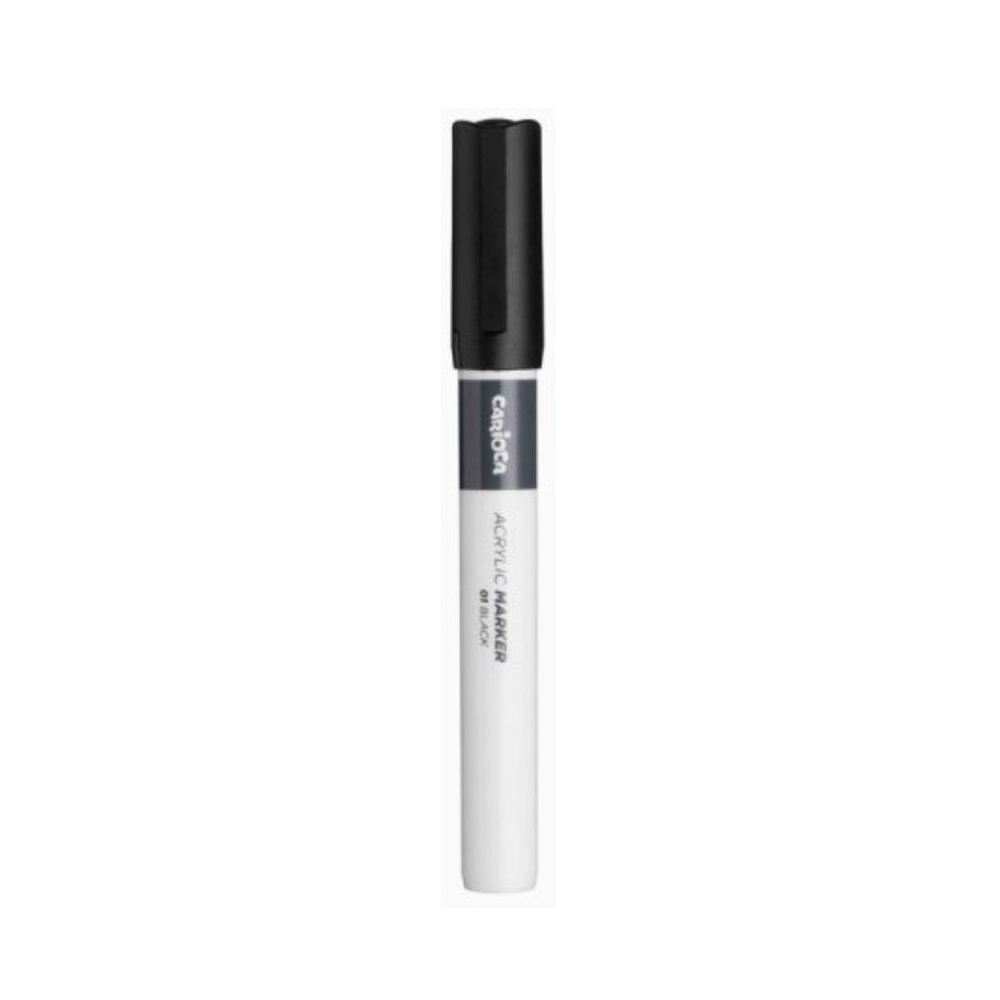 Carioca - Ακρυλικός Μαρκαδόρος 2mm Black (01) 31400