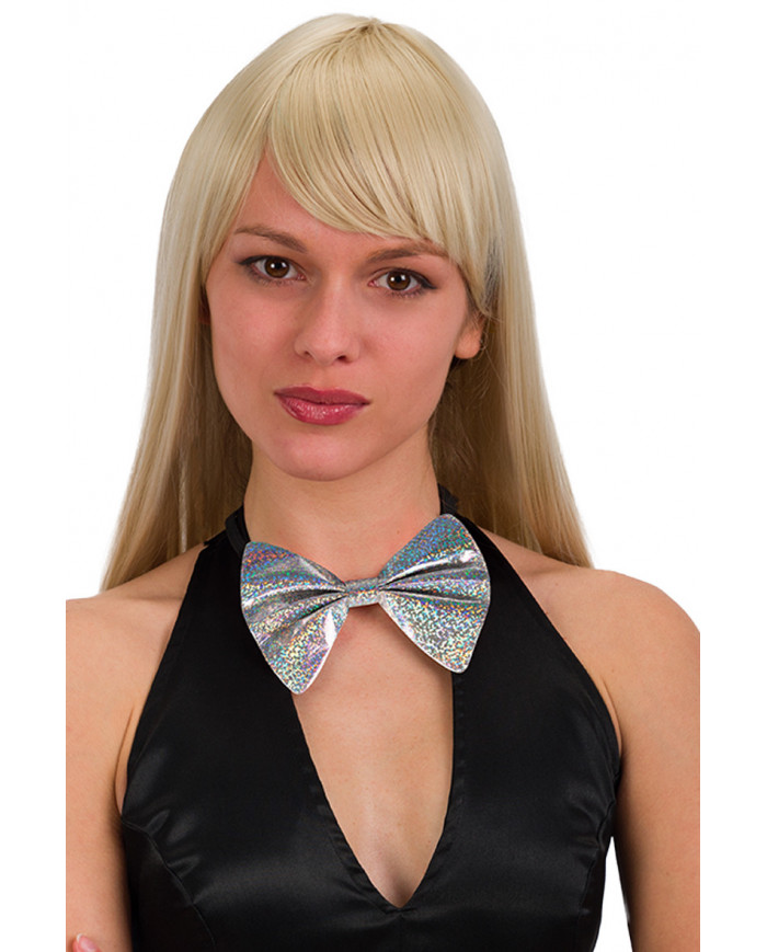 Carnival Toys - Παπιγιόν Μεταλιζέ Ασημί 03474