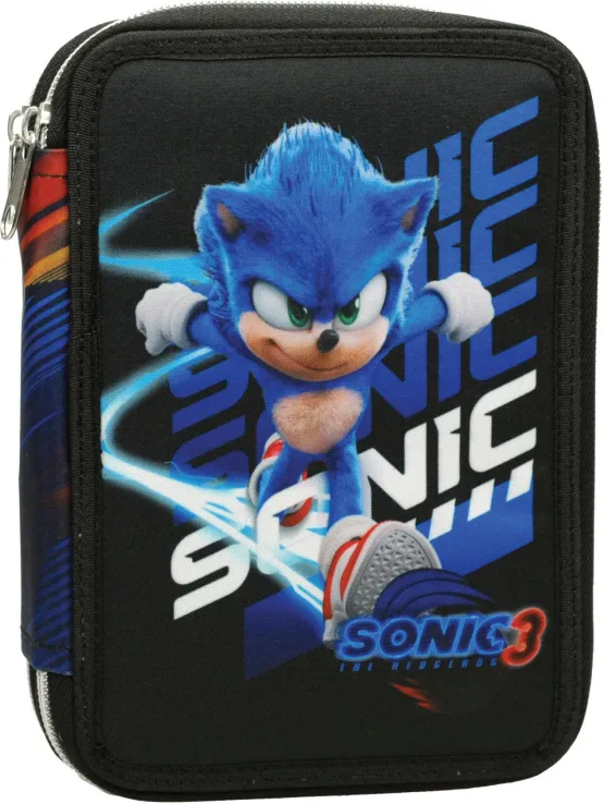Gim - Κασετίνα Διπλή Γεμάτη,  Sonic 3 The Hedgehog 334-86100