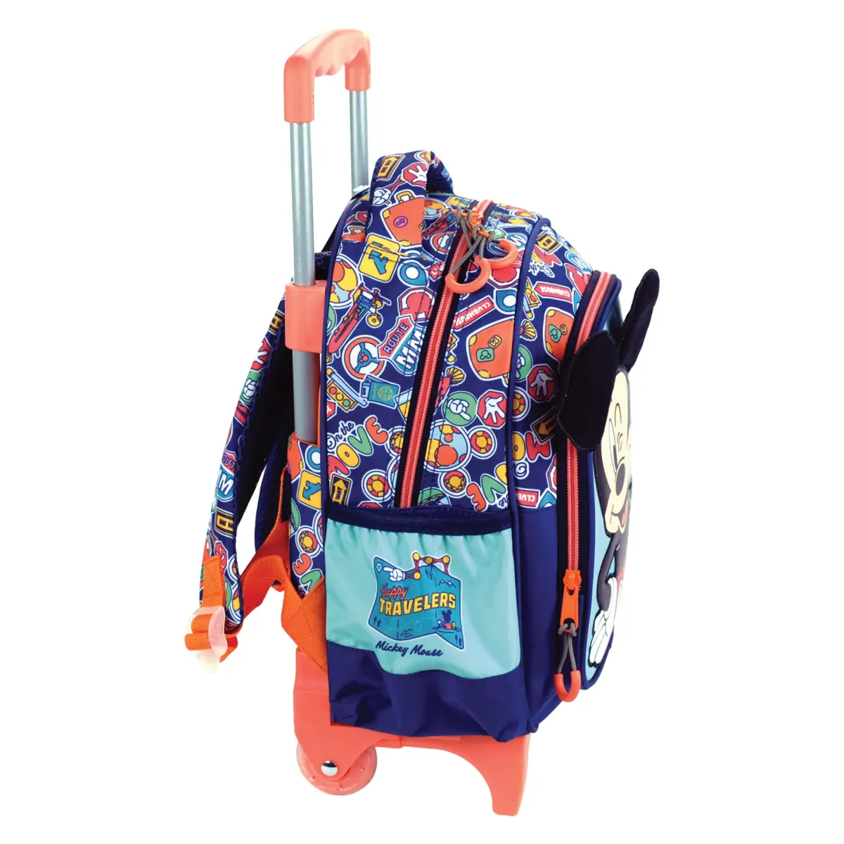 Gim – Τσάντα Τρόλεϊ Νηπιαγωγείου, Mickey Mouse, Fun Travels 340-92072