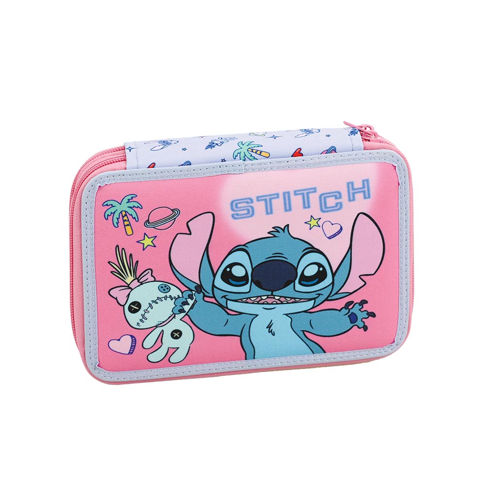 Gim – Κασετίνα Διπλή Γεμάτη, Stitch, Scrapbook 342-04100