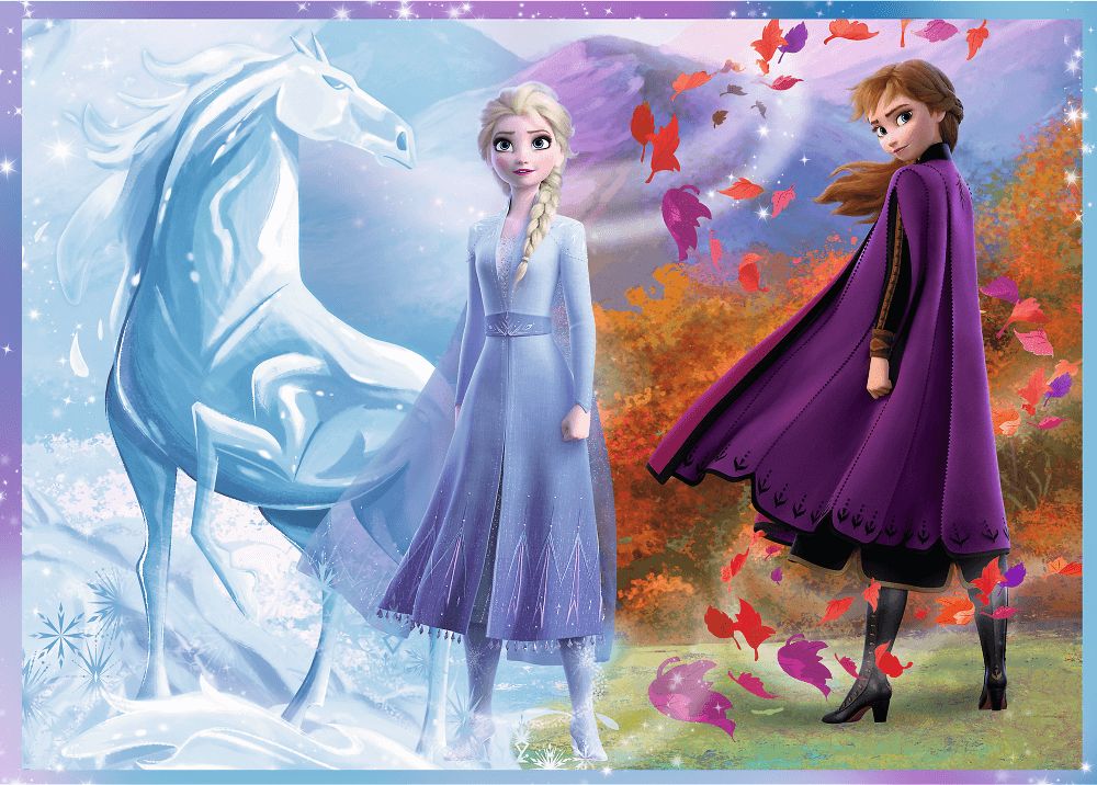 Trefl - Puzzle 4 in 1 ,Disney Frozen 2 Elsa Anna 54/48/35/70 Pcs 34323 Trefl - Puzzle 4 in 1 ,Disney Frozen 2 Elsa Anna 54/48/35/70 Pcs 34323