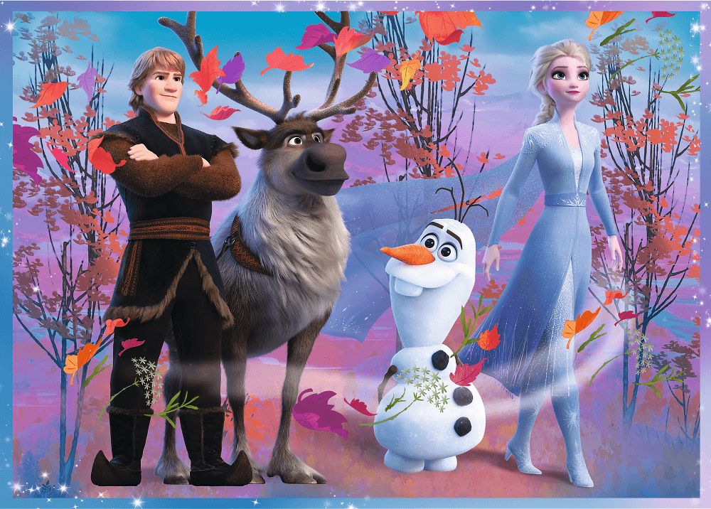 Trefl - Puzzle 4 in 1 ,Disney Frozen 2 Elsa Anna 54/48/35/70 Pcs 34323 Trefl - Puzzle 4 in 1 ,Disney Frozen 2 Elsa Anna 54/48/35/70 Pcs 34323
