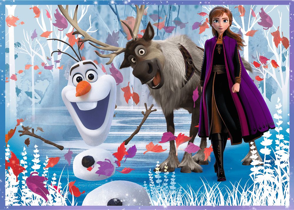 Trefl - Puzzle 4 in 1 ,Disney Frozen 2 Elsa Anna 54/48/35/70 Pcs 34323 Trefl - Puzzle 4 in 1 ,Disney Frozen 2 Elsa Anna 54/48/35/70 Pcs 34323