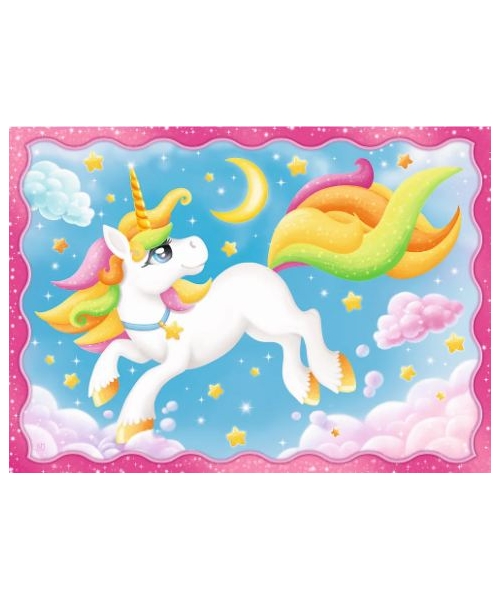 Trefl - Puzzle 4 in 1, Unicorns 54/48/35/70 Pcs 34389 Trefl - Puzzle 4 in 1, Unicorns 54/48/35/70 Pcs 34389