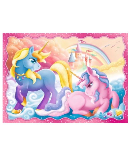 Trefl - Puzzle 4 in 1, Unicorns 54/48/35/70 Pcs 34389 Trefl - Puzzle 4 in 1, Unicorns 54/48/35/70 Pcs 34389