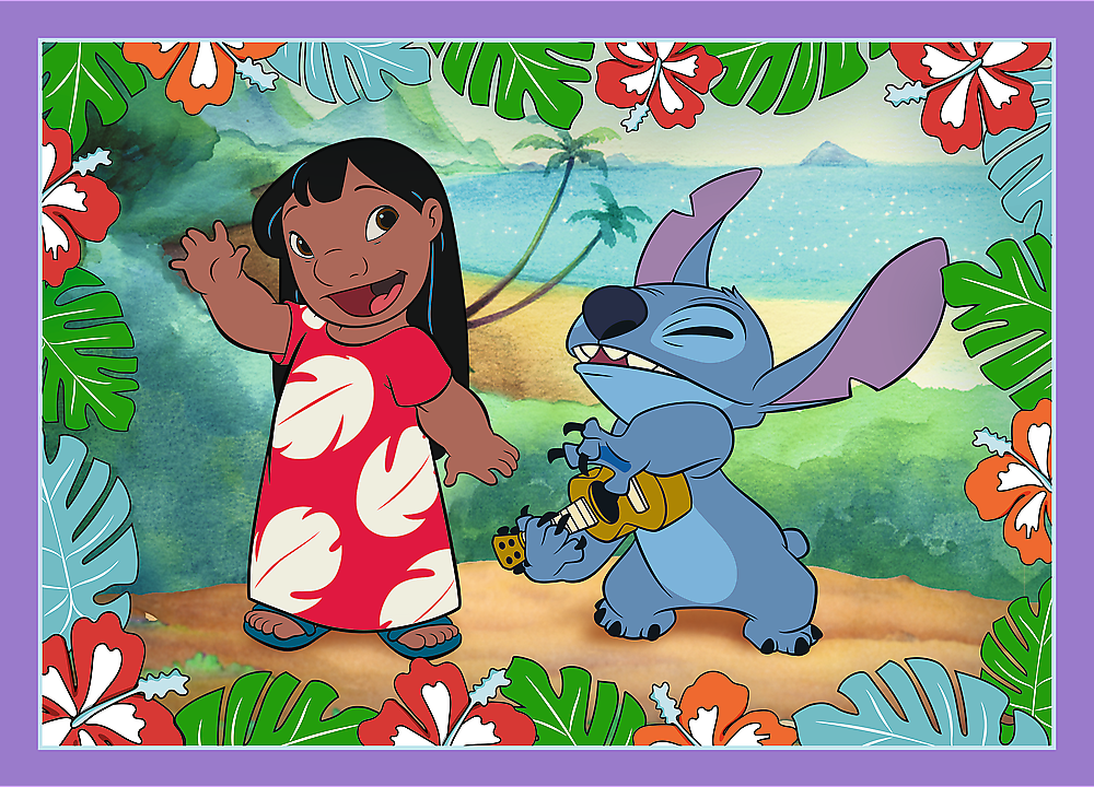 Trefl - Puzzle 4 in 1 Lilo and Stitch’s 54/48/35/70 Pcs 34633 Trefl - Puzzle 4 in 1 Lilo and Stitch’s 54/48/35/70 Pcs 34633