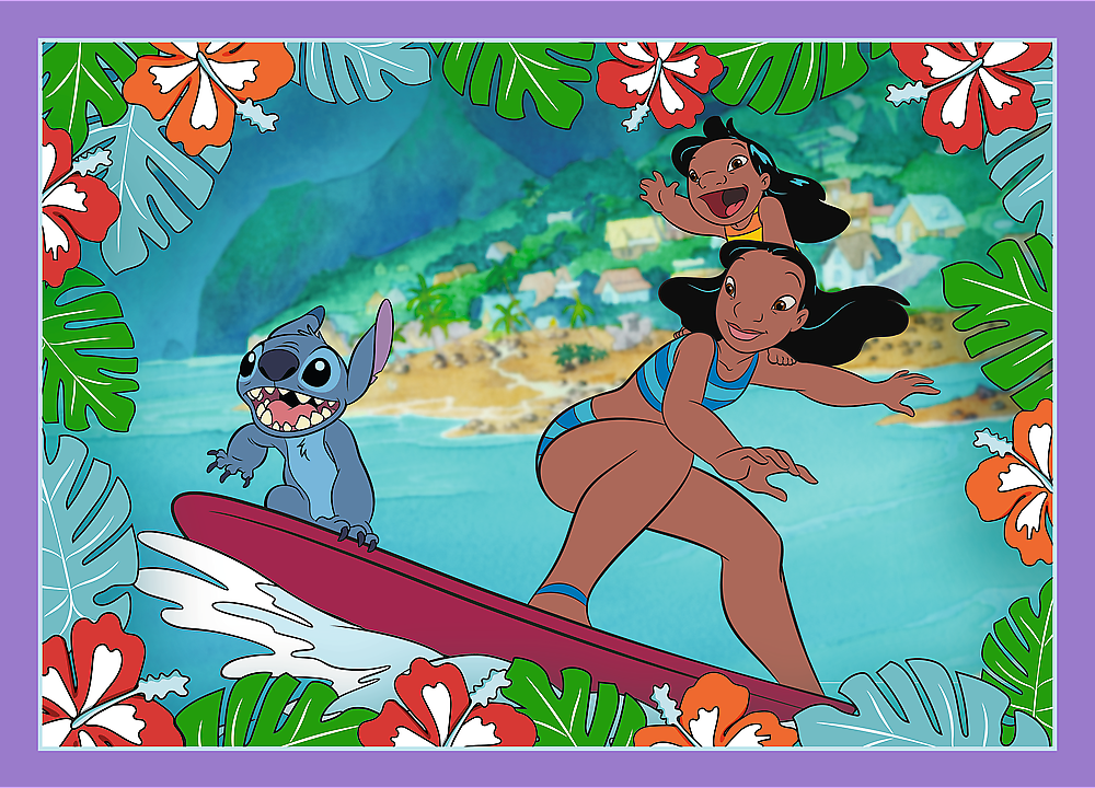 Trefl - Puzzle 4 in 1 Lilo and Stitch’s 54/48/35/70 Pcs 34633 Trefl - Puzzle 4 in 1 Lilo and Stitch’s 54/48/35/70 Pcs 34633