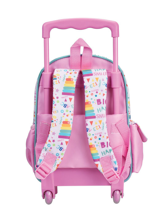 Gim - Σακίδιο Τρόλεϊ Νηπιαγωγείου 2 Θήκες, Fisher Price, Mini Bunny 349-31073