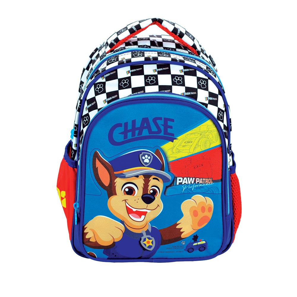 Gim – Τσάντα Πλάτης Νηπιαγωγείου 2 Θήκες, Paw Patrol Chase Racing 354-00054
