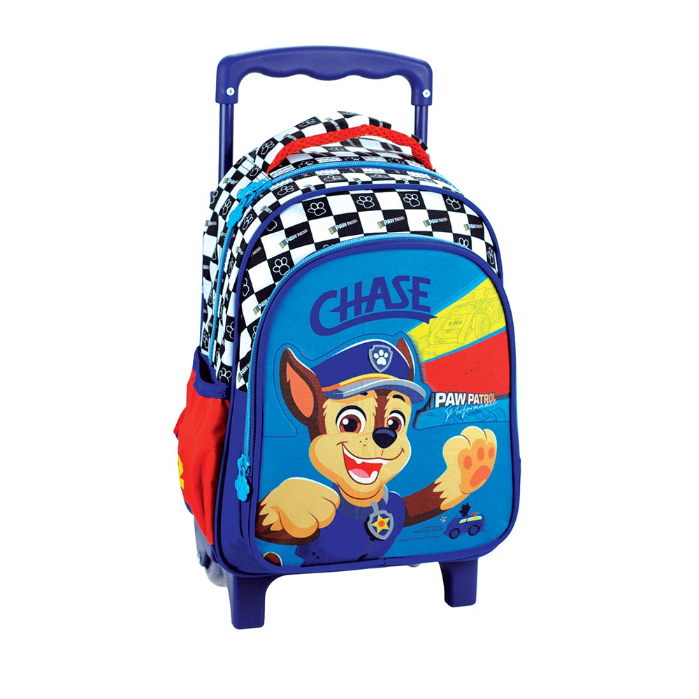 Gim - Σακίδιο Τρόλεϊ Νηπιαγωγείου 2 Θήκες, Paw Patrol, Chase Racing 354-00072