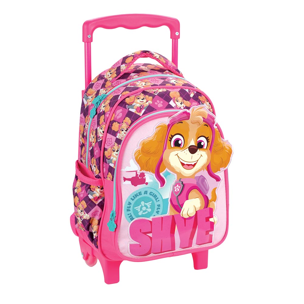 Gim - Σακίδιο Τρόλεϊ Νηπιαγωγείου 2 Θήκες, Paw Patrol, Skye 354-02072
