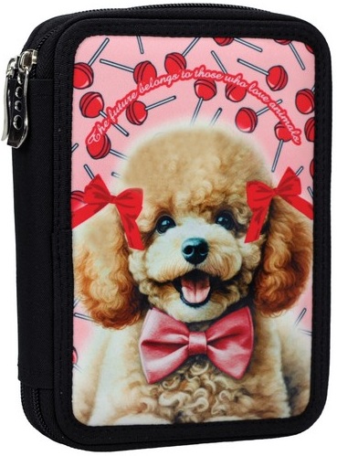 Back Me Up – Κασετίνα Διπλή Γεμάτη Love Poodle 357-21100