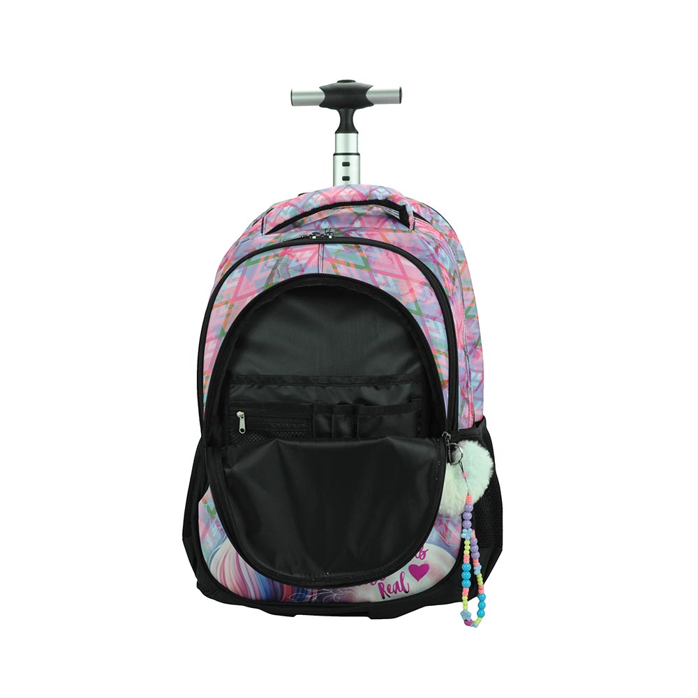 Back Me Up – Τσάντα Τρόλεϊ Δημοτικού 3 Θήκες, Pastel Unicorn 357-41074