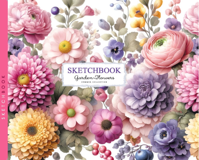 Company Fresh - Σημειωματάριο Sketchbook 14.8x10.5 εκ 24 Φύλλα, Garden Flowers 3598-24334