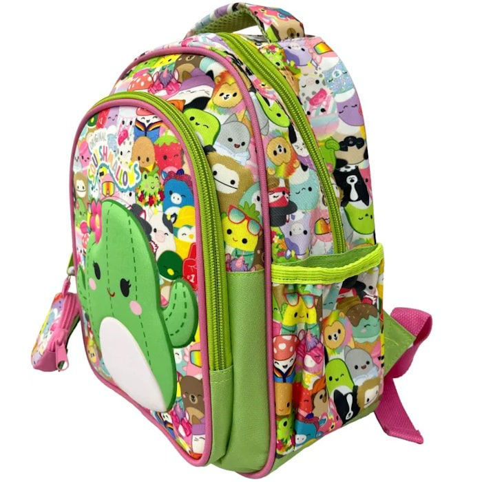 Gim – Τσάντα Πλάτης Νηπιαγωγείου 2 Θήκες, Squishmallows, Cactus 363-32054
