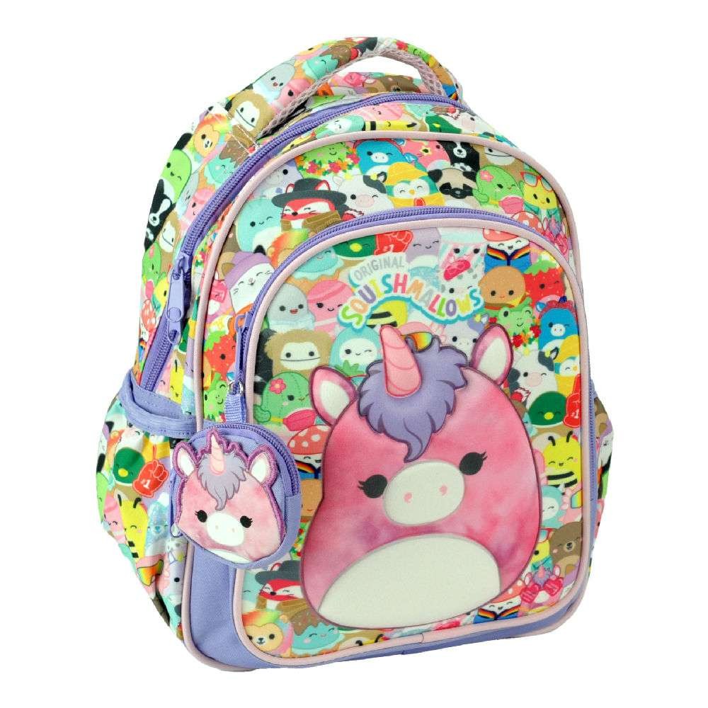 Gim – Τσάντα Πλάτης Νηπιαγωγείου 2 Θήκες, Squishmallows, Unicorn 363-33054
