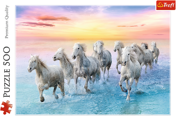 Trefl - Puzzle, Galloping White Horses 500 Pcs 37289