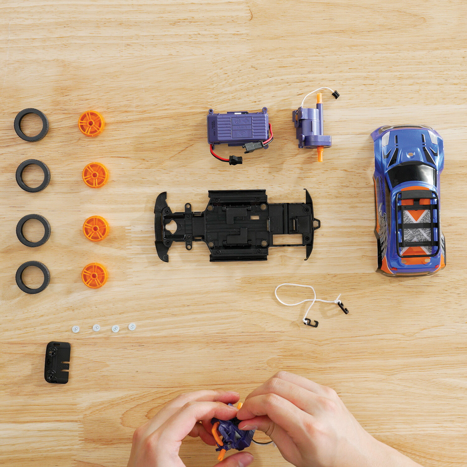 Exost - Τηλεκατευθυνόμενο & Συναρμολογούμενο Αυτοκίνητο, Build 2 Drive, Μπλε 7530-20701