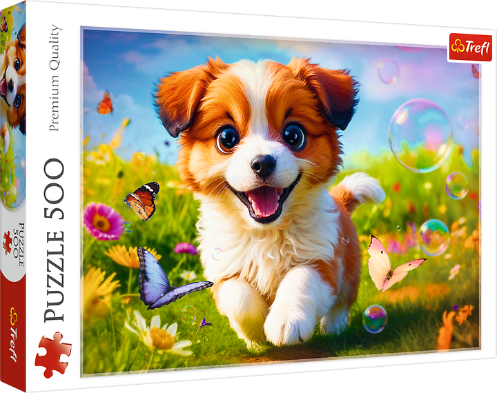Trefl - Puzzle, Happy Puppy 500 Pcs 37524