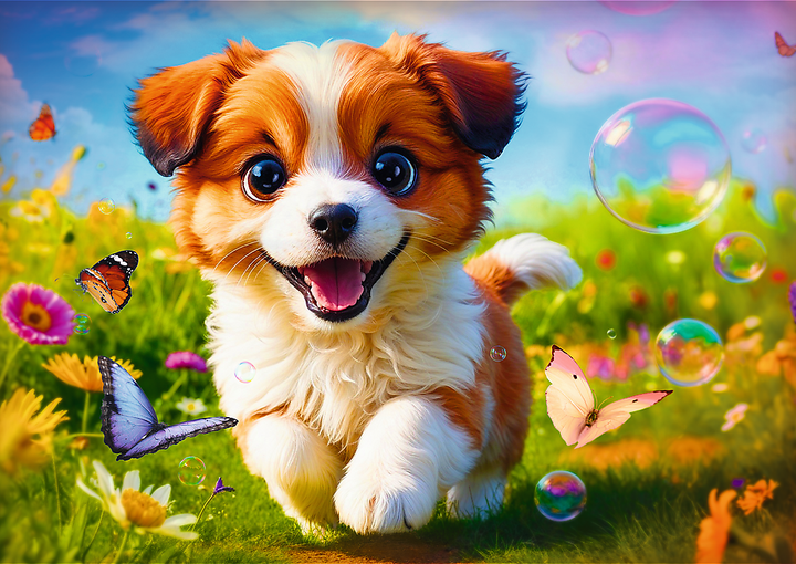Trefl - Puzzle, Happy Puppy 500 Pcs 37524
