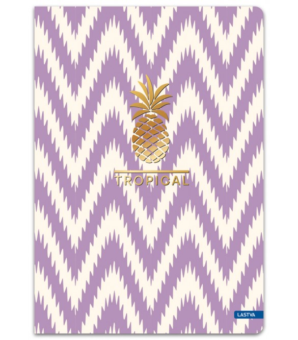 Lastva - Τετράδιο A5, 96 Φύλλων, Tropical Collection, Purple 38079