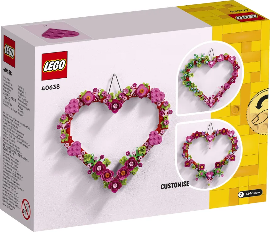 Lego Heart Ornament 40638