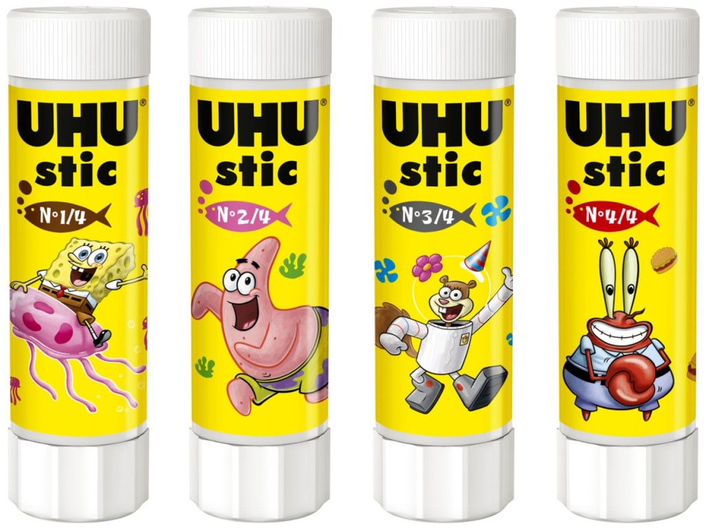 Uhu - Κόλλα Stic SpongeBob, 4 Σχέδια 40g 40267708