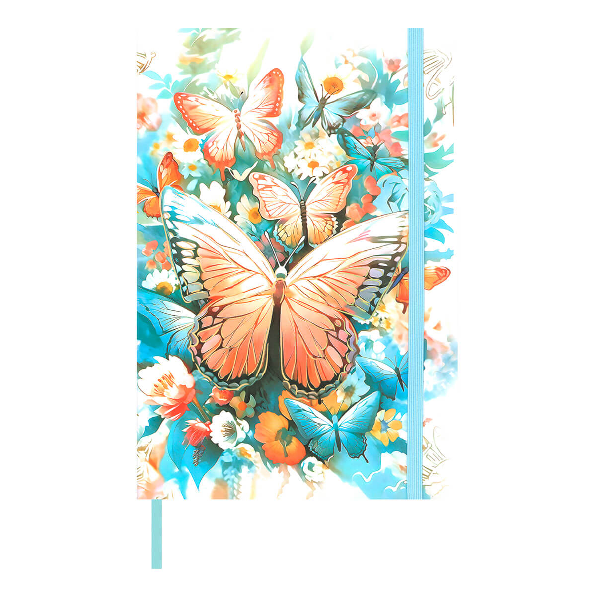 Salko Paper - Σημειωματάριο Δεμένο 14.8x21 Ριγέ, Butterfly Orange 4045