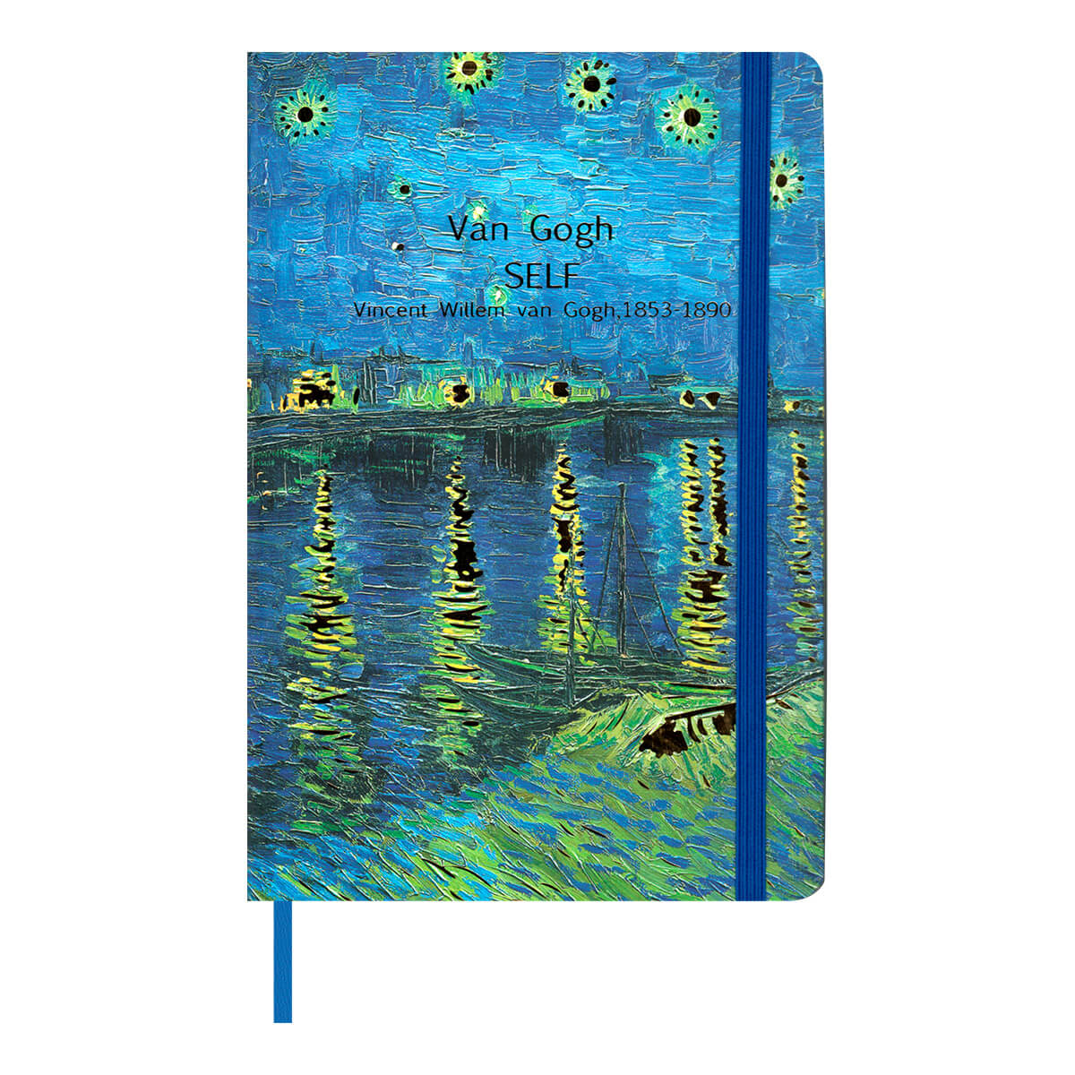 Salko Paper - Σημειωματάριο Δεμένο 9x14 Ριγέ, Van Gogh Starry Night Over The Rhone 4048