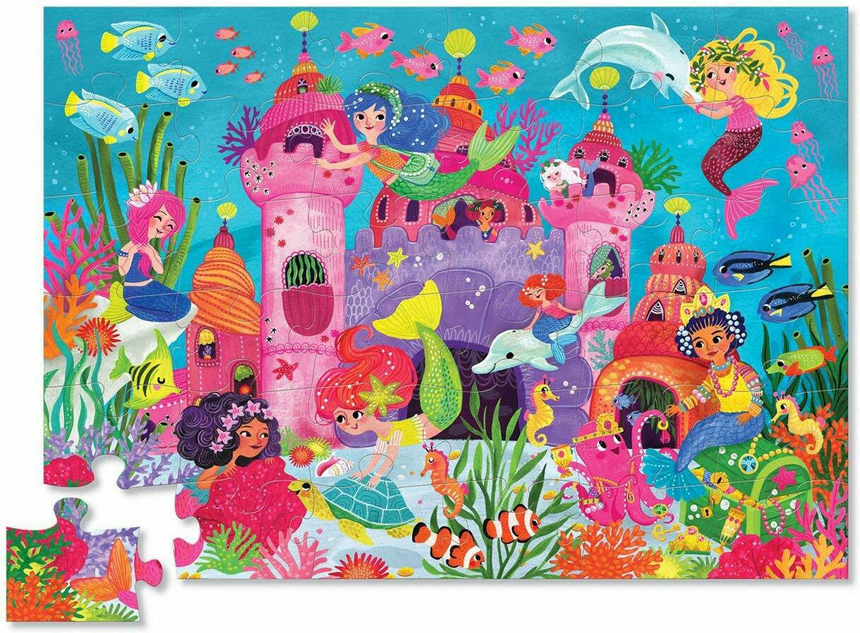 Crocodile Creek – Puzzle Δαπέδου, Mermaid Palace 36 Pcs 40706