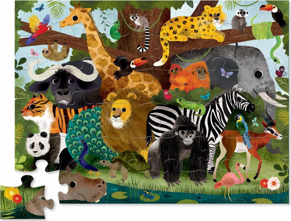 Crocodile Creek – Puzzle Δαπέδου, Jungle Friends 36 Pcs 40763